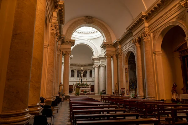 Nepi Itália Setembro 2020 Interior Igreja San Tolomeo Aldeia Nepi — Fotografia de Stock