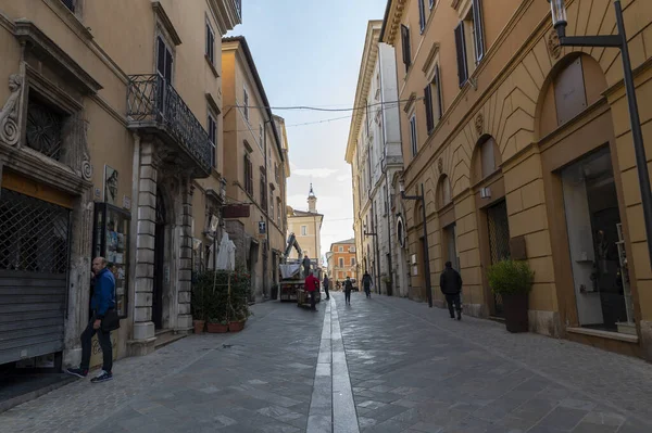 Rieti Italy October 2020 Architecture Alleys Squares Buildings City Rieti — стоковое фото
