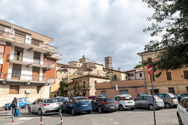 Rieti Italia Octubre 2020 Arquitectura Callejones Plazas Edificios Ciudad Rieti — Foto de Stock