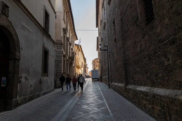 Rieti Italy October 2020 Architecture Alleys Squares Buildings City Rieti — стоковое фото