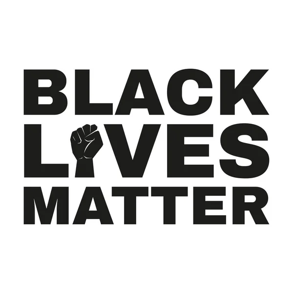 Black Lives Matter Protestbanner Zum Menschenrecht Schwarzer Menschen Ich Kann — Stockvektor