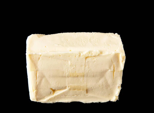 Butter Black Background — Stock Photo, Image