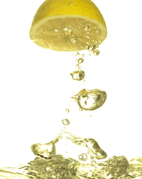 Limão Suculento Água — Fotografia de Stock