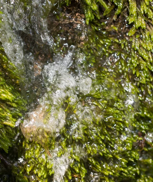 Água Uma Cachoeira Como Fundo Fundo — Fotografia de Stock