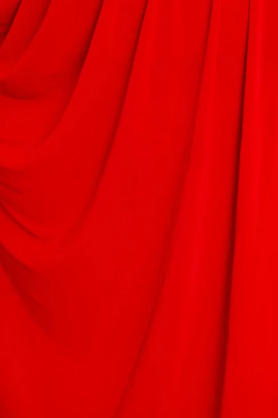 Pliegues Material Rojo Como Fondo — Foto de Stock