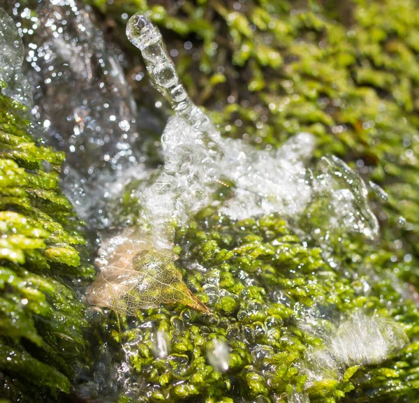 Agua Una Cascada — Foto de Stock