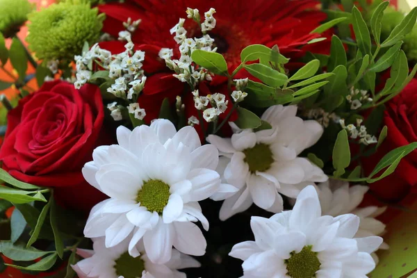 Parlak ve sulu çiçek karışımı, yaz zamanı