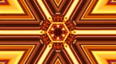 Çok renkli desenli çizgiler. Tam renk yansımalı akışkan. Sarı arka plan animasyon yapıyor. Kusursuz daire. 4K