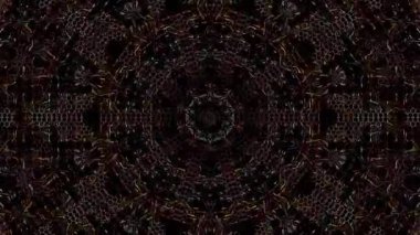 soyut çizgiler renkli noktalar ışık merkezde parlıyor, siyah arkaplan