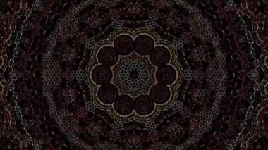 soyut çizgiler renkli noktalar ışık merkezde parlıyor, siyah arkaplan