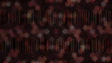 Parlayan güzel videolar, parlak noktalar siyah arkaplandaki renkli çizgilerle ince hareketleri düzenler.