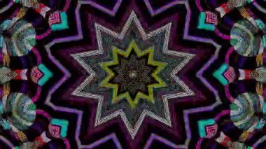 3D animasyon güzel video renkli soyut parlak ışık enerjisi 4K düz çizgi dalgaları merkezde yuvarlak ışık efekti, siyah arkaplan