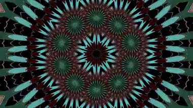 3D animasyon güzel video renkli soyut parlak ışık enerjisi 4K düz çizgi dalgaları merkezde yuvarlak ışık efekti, siyah arkaplan