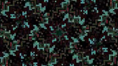 güzel renkli video soyut parlak ışık enerjisi 4K düz çizgi dalgaları siyah arkaplan üzerinde parıldayan ışık etkisi