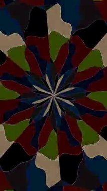 3D animasyon dikey güzel video soyut parlak ışık enerjisi 4K soyut çizgiler merkezde parlayan renkli ışık, siyah arkaplan