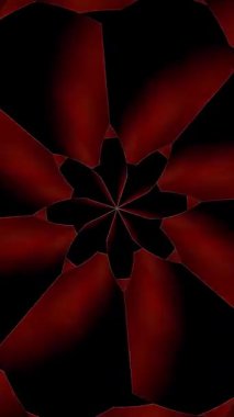 3D animasyon dikey güzel video soyut parlak ışık enerjisi 4K soyut çizgiler merkezde parlayan renkli ışık, siyah arkaplan