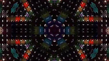 3D animasyon güzel video renkli soyut parlak ışık enerjisi 4K düz çizgi dalgaları merkezde yuvarlak ışık efekti, siyah arkaplan