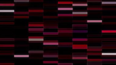 3D shining bright dots set colorful line wave motion, on black background