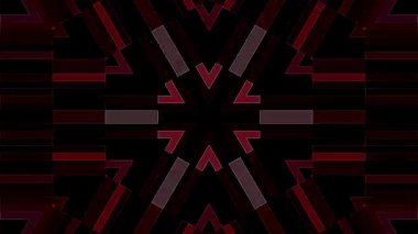 3D animasyon güzel video renkli soyut parlak ışık enerjisi 4K düz çizgi dalgaları merkezde yuvarlak ışık efekti, siyah arkaplan