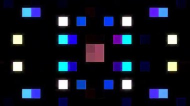 güzel renkli video soyut parlak ışık enerjisi 4K düz çizgi dalgaları siyah arkaplan üzerinde parıldayan ışık etkisi