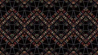 güzel renkli video soyut parlak ışık enerjisi 4K düz çizgi dalgaları siyah arkaplan üzerinde parıldayan ışık etkisi