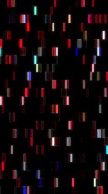 güzel renkli video soyut parlak ışık enerjisi 4K düz çizgi dalgaları siyah arkaplan üzerinde parıldayan ışık etkisi