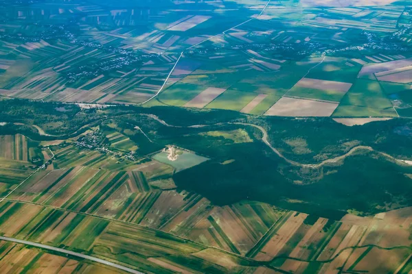 Pueblo Salcioara Río Arges Cerca Bucarest Rumania Fotografía Aérea Tomada —  Fotos de Stock