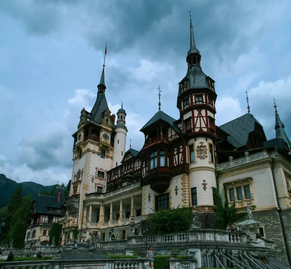 Sinaia Rumania 2018 Castillo Valea Peles Simplemente Peles Palacio Sinaia — Foto de Stock