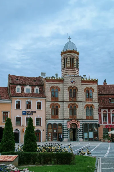 Brasov Romania 2018 Biserica Sfanta Adormire Maicii Domnului Chiesa Della — Foto Stock