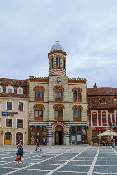 Brasov Romania 2018 Biserica Sfanta Adormire Maicii Domnului Chiesa Della — Foto Stock