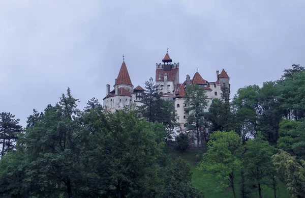 Schloss Bran Außerhalb Rumäniens Allgemein Als Draculas Burg Bekannt Einem — Stockfoto