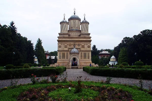 Curtea Arges Rumänien 2018 Die Kathedrale Von Curtea Arges Anfang — Stockfoto