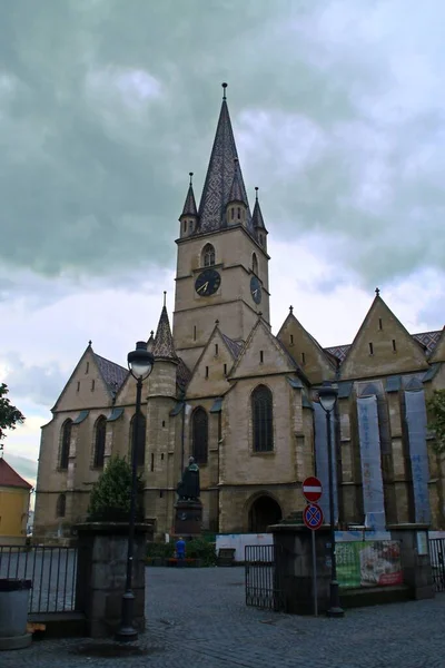 Sibiu Rumänien 2018 Die Lutherische Kathedrale Der Heiligen Maria Sibiu — Stockfoto