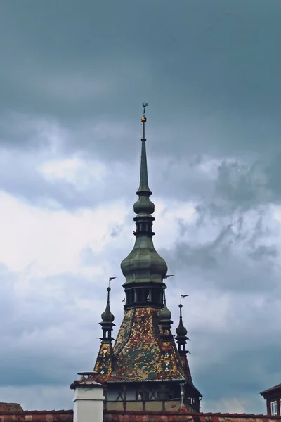 Torre Dell Orologio Sighisoara Romania Vecchia Torre Nota Anche Come — Foto Stock