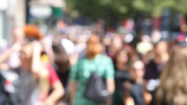 Alışveriş soyut görünümünü Londra İngiltere'de Oxford Street üzerindeki