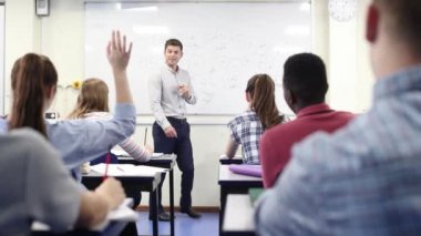 Beyaz tahta öğretim bilim sınıf Erkek Lisesi Öğretmen