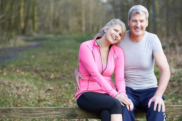 Portrait Of Mature Couple Exercising In Countryside Together — Stock Photo, Image