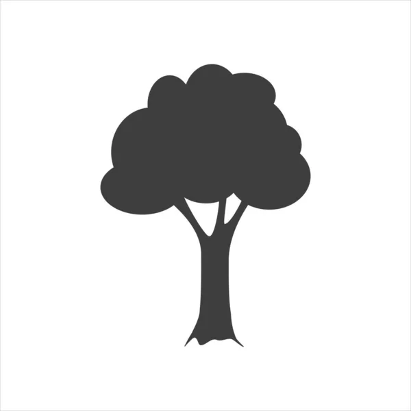 Διανυσματική Εικόνα Ενός Δέντρου Λευκό Απομονωμένο Eps — Διανυσματικό Αρχείο