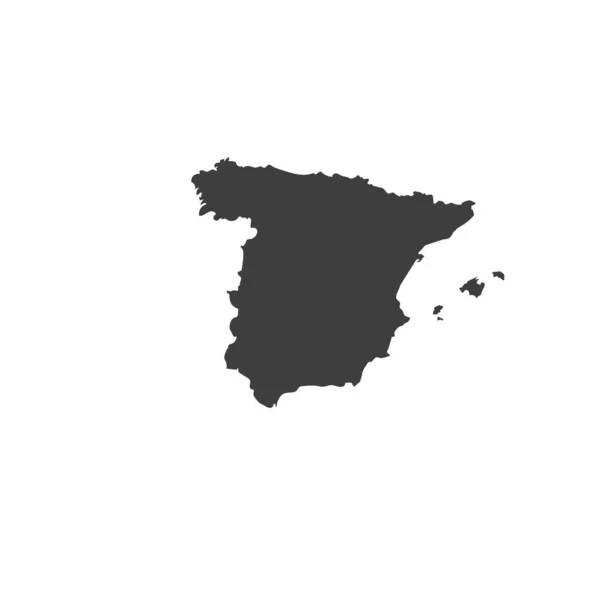 Carte Noire Espagne Pour Votre Design Concept Illustration Spe — Image vectorielle