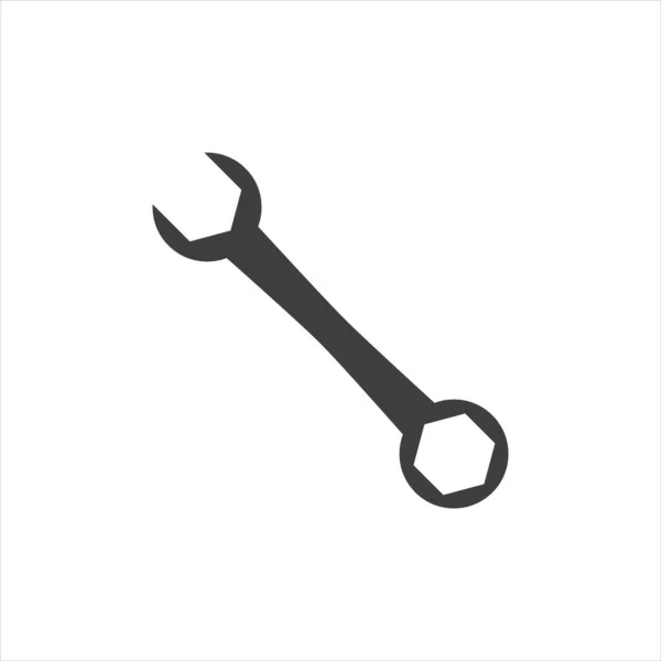 Wrench Icon White Background Vector Image — Stock Vector