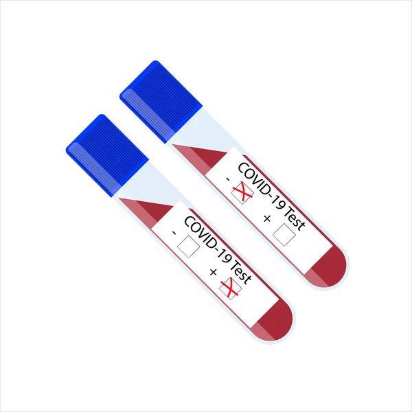 Laboratory Blood Test Virus Covid19 Novel Coronavirus 2019 Ncov Denoted — Stock Vector