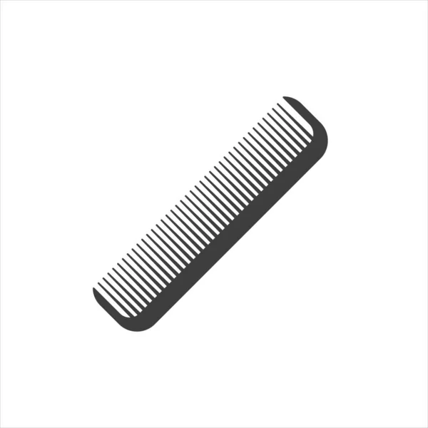 Haarbürste Auf Weißem Hintergrund Kamm Symbol — Stockvektor