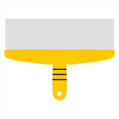 Saplı bir Spatula. İnşaat aleti. Oyuncak aracı