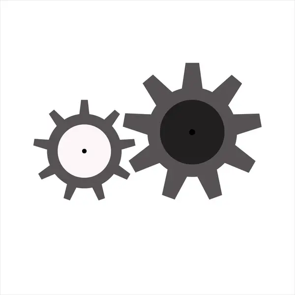 Gear Icon Place Your Text Vector Illustration — Stock Vector