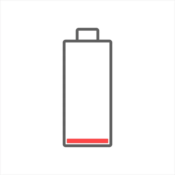 Ikona Baterii Wektorowej Białym Tle Eps10 — Wektor stockowy