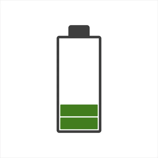 Ikona Baterii Wektorowej Białym Tle Eps10 — Wektor stockowy