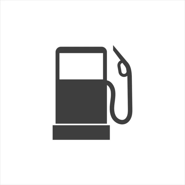 Gas Station Vector Icon White Background — Stock Vector