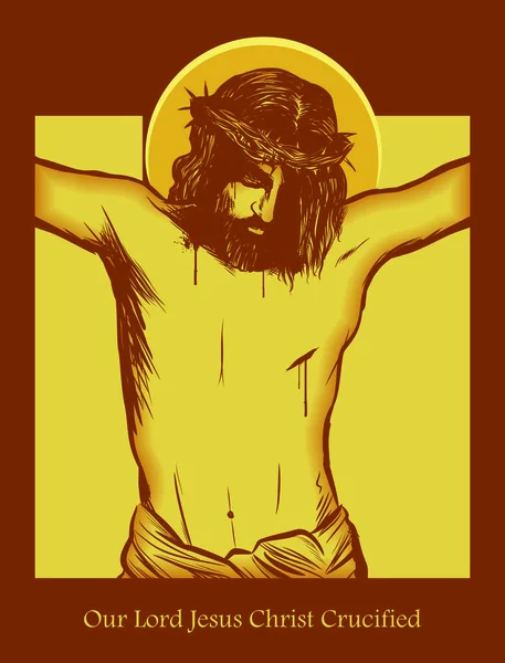 Nuestro Señor Jesucristo Crucificado — Vector de stock