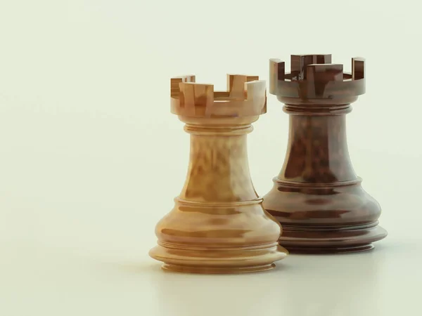 Шахові Фігури Граки Ілустрація — стокове фото