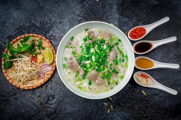 Sopa Fideos Tradicional Vietnam Pho —  Fotos de Stock